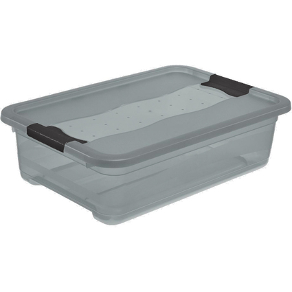 keeeper Aufbewahrungsbox "cornelia", 28 Liter, crystal-grey