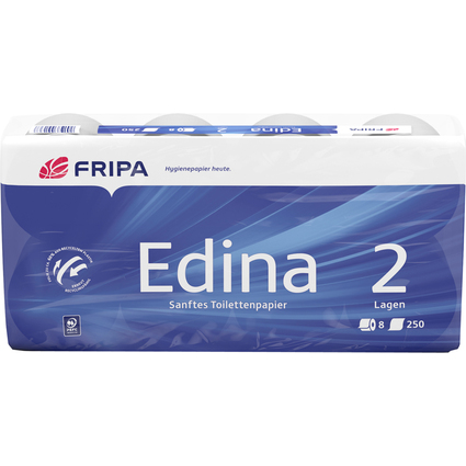 Fripa Toilettenpapier Edina, 2-lagig, hochwei