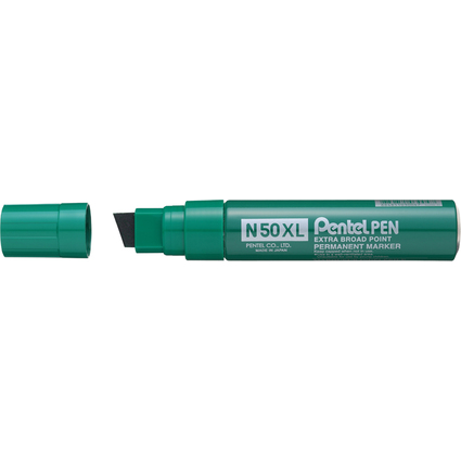 Pentel Permanent-Marker N50XL, Keilspitze breit, grün