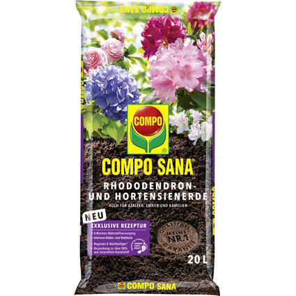 COMPO SANA Rhododendron- und Hortensienerde, 20 Liter