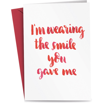 RÖMERTURM Grußkarte "I am wearing the smile you gave me"