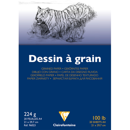 Clairefontaine Zeichenpapierblock " Grain", DIN A4