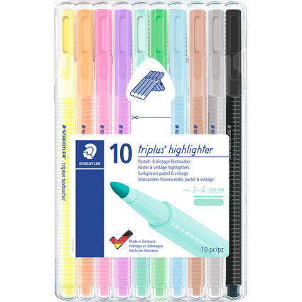 STAEDTLER Textmarker "triplus highlighter", 10er Etui