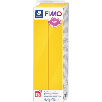 FIMO SOFT Modelliermasse, ofenhrtend, sonnengelb, 454 g