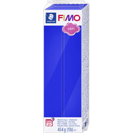 FIMO SOFT Modelliermasse, ofenhärtend, brilliantblau, 454 g