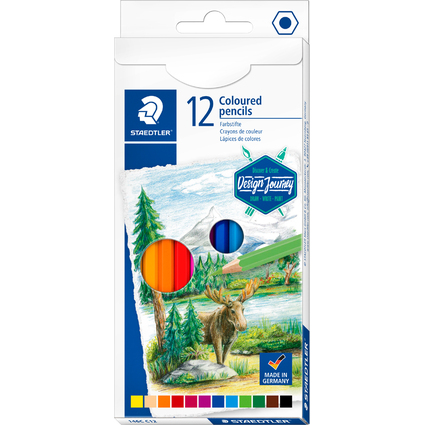 STAEDTLER Buntstift Design Journey, 12er Kartonetui