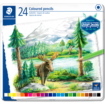 STAEDTLER Buntstift Design Journey, 24er Metalletui