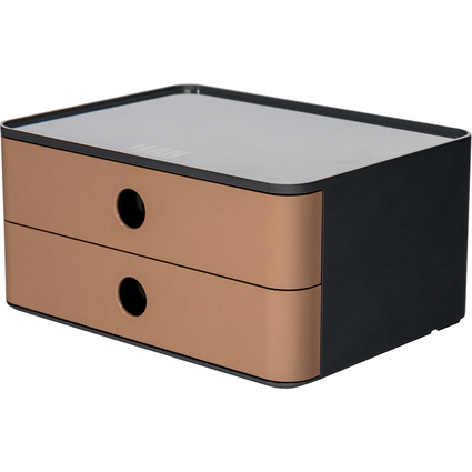 HAN Schubladenbox SMART-BOX ALLISON, 2 Schübe, caramel brown