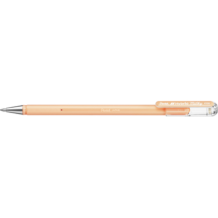 Pentel Gel-Tintenroller Hybrid Milky, pastellorange