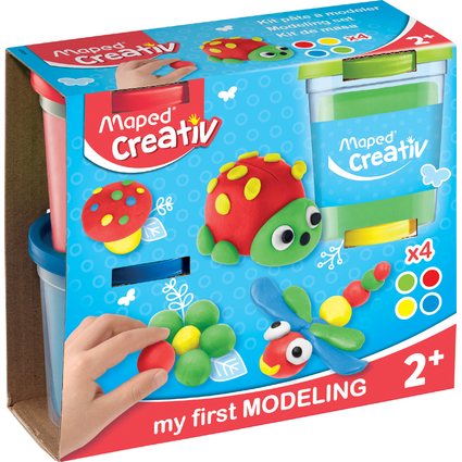 Maped Creativ Spielknete-Set, 4 Standard-Farben, 456 g