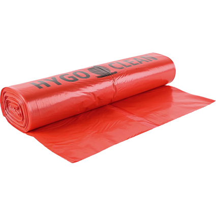 HYGOCLEAN Müllsäcke, rot, 120 Liter, aus LDPE, 45 my