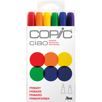 COPIC Marker ciao, 6er Set "Primary"