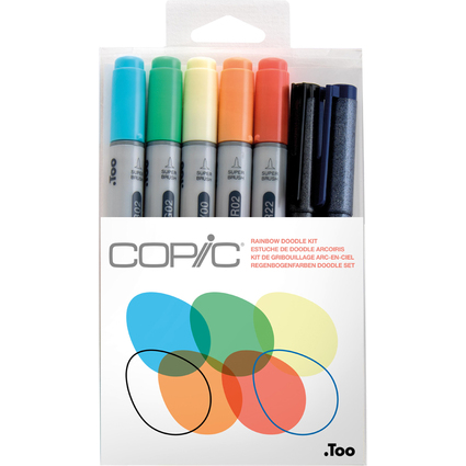COPIC Marker ciao, 7er Set "Doodle Kit Rainbow"
