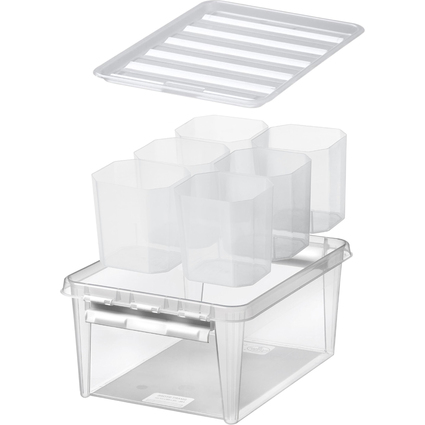smartstore Aufbewahrungsbox CLASSIC 14 L + Einsätze, weiß