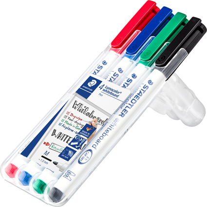 STAEDTLER Lumocolor Whiteboard-Marker 301, 4er Etui