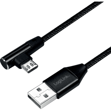 LogiLink USB 2.0 Kabel, USB-A - Micro-USB Stecker, 1,0 m