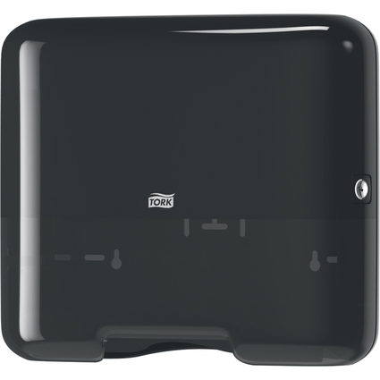 TORK Mini Falthandtuch-Spender ELEVATION, Kunststoff,schwarz