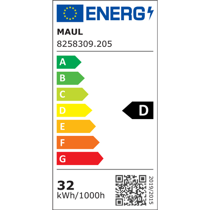 MAUL LED-Tischleuchte MAULjuvis sensor, silber, mit Klemmfuß
