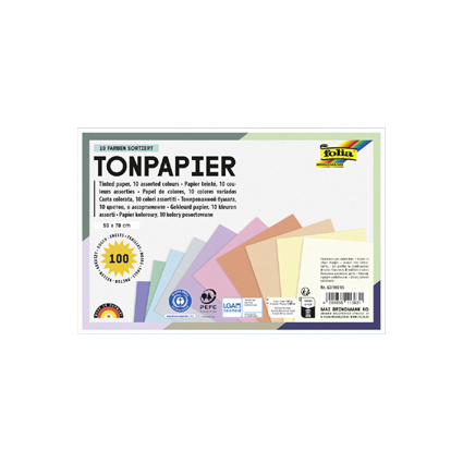folia Tonpapier PASTELL, 500 x 700 mm, 130 g/qm