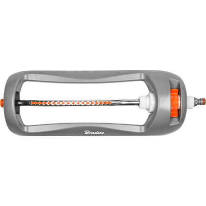 Bradas Viereckregner WHITE LINE, 18 Düsen, grau/orange
