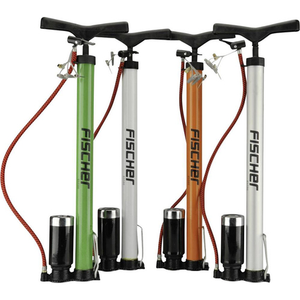 FISCHER Fahrrad-Standpumpe Alu, fr alle Ventile