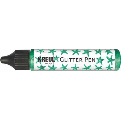KREUL Glitter Pen, grün, 29 ml