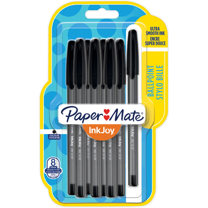 Paper:Mate Kugelschreiber InkJoy 100, 8er Blister, schwarz