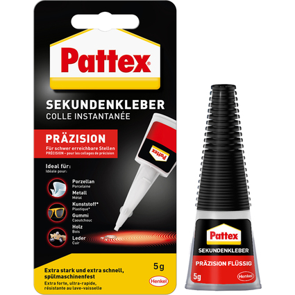 Pattex Sekundenkleber Präzision, 5 g Tube