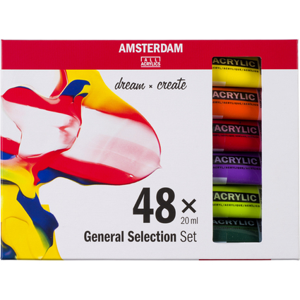 ROYAL TALENS Acrylfarbe AMSTERDAM General Selection, 48x20ml
