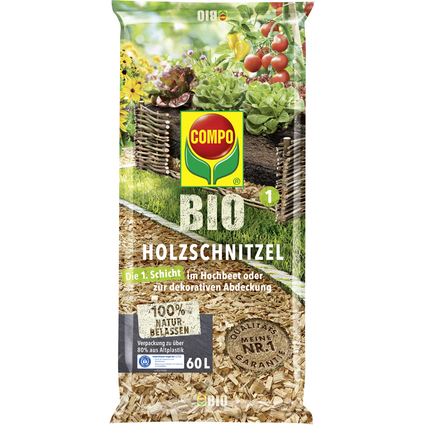 COMPO BIO Holzschnitzel, 60 Liter