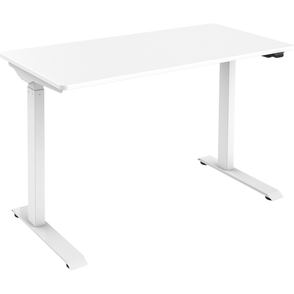 DIGITUS Sitz-Steh-Schreibtisch, (B)1.200 mm, weiß