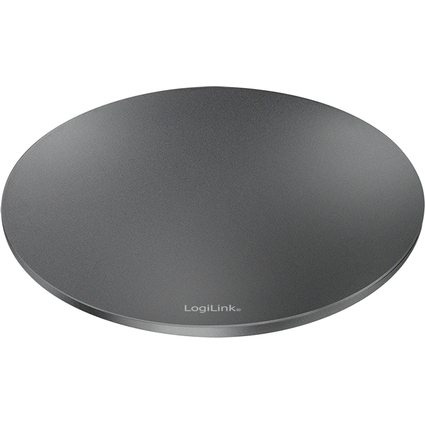 LogiLink Drehbarer Monitorstnder, Aluminium, dunkelgrau