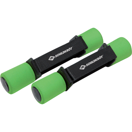 SCHILDKRÖT Soft-Hanteln, 0,5 kg Set, schwarz/grün