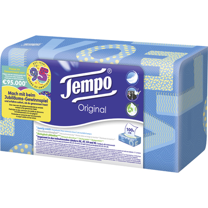 Tempo Taschentcher Original, 4-lagig, wei, 100er Box