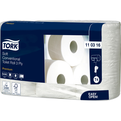 TORK Toilettenpapier, 3-lagig, wei