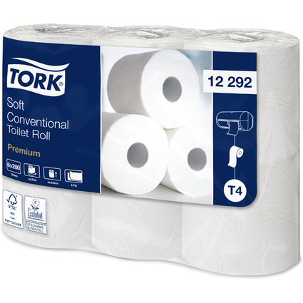 TORK Toilettenpapier, 2-lagig, wei