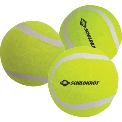 SCHILDKRÖT Tennisbälle, 3er Set, gelb