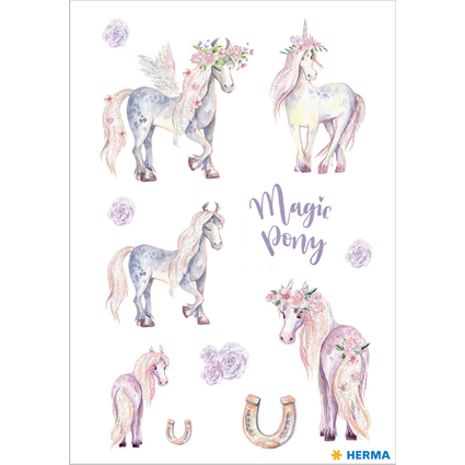 HERMA Sticker DECOR "Pony", beglimmert