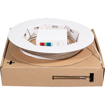 LogiLink FTTH Spleibox, 2x SC/APC, 20 m Verlegekabel, wei