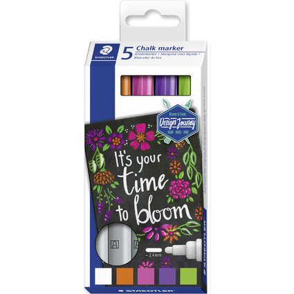 STAEDTLER Kreidemarker Lumocolor chalk marker, 5er Etui