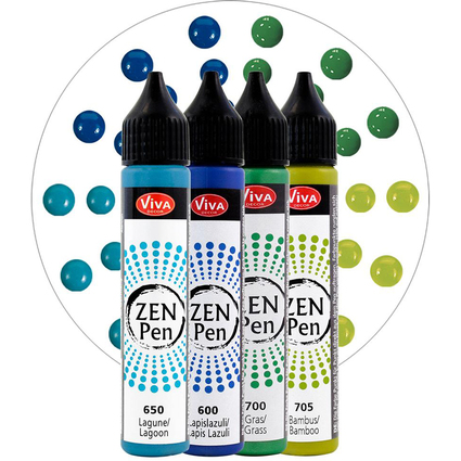 ViVA DECOR Zen-Pen Farbset "Kraft der Natur", 4er Set