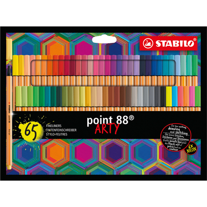 STABILO Fineliner point 88 ARTY, 65er Kartonetui