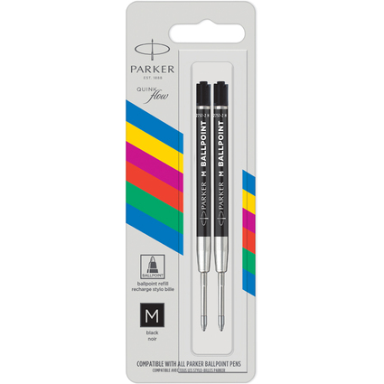 PARKER Kugelschreiber-Groraummine QUNIKflow BASIC, schwarz