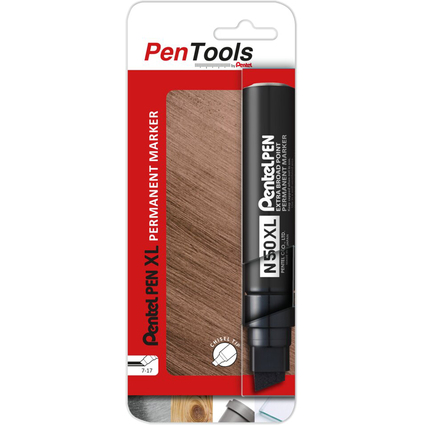 Pentel Permanent-Marker N50XL, Keilspitze, schwarz