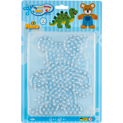 Hama Stiftplatten "Teddybr, Dinosaurier", im Blister