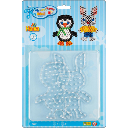 Hama Stiftplatten "Pinguin, Kaninchen", im Blister