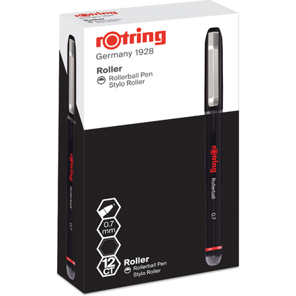 rotring Rollerball, Strichstärke: 0,7 mm, schwarz