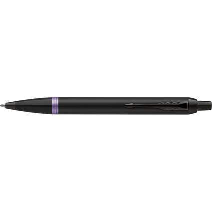 PARKER Druckkugelschreiber IM Vibrant Rings, schwarz/violett