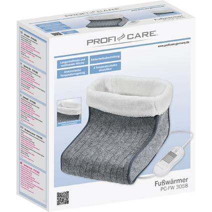 PROFI CARE Fußwärmer PC-FW 3058, grau
