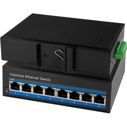 LogiLink Industrial Fast Ethernet Switch, 8-Port, Unmanaged